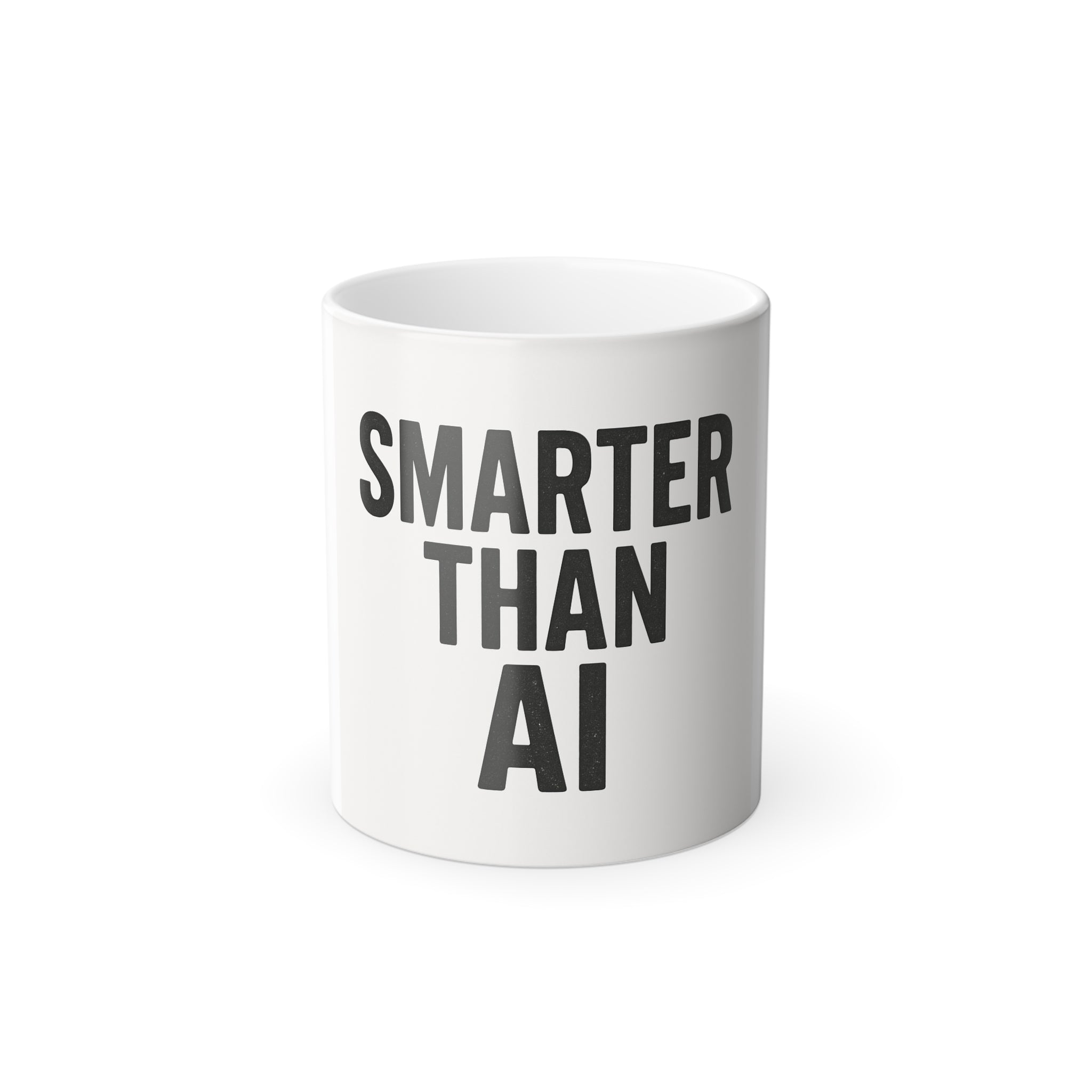 Color Morphing Mug - "Smarter Than AI"