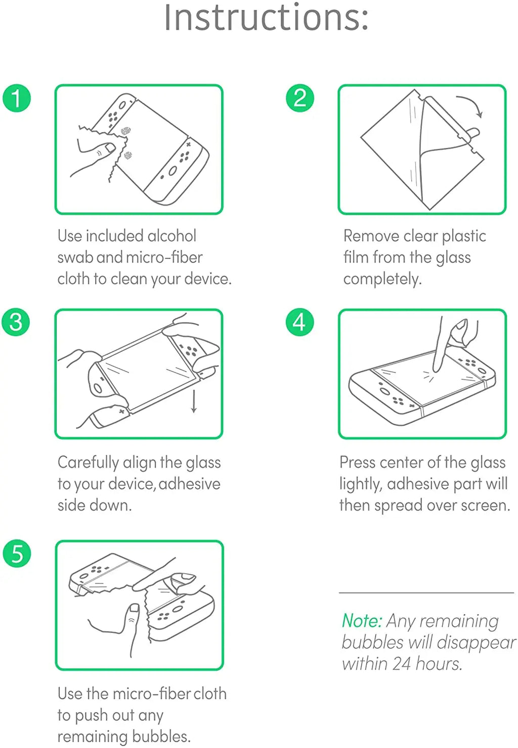 1/2/3PCS Switch Screen Protector Tempered Glass - For OLED/Lite/NS Console Anti-Scratch Protective Accessories