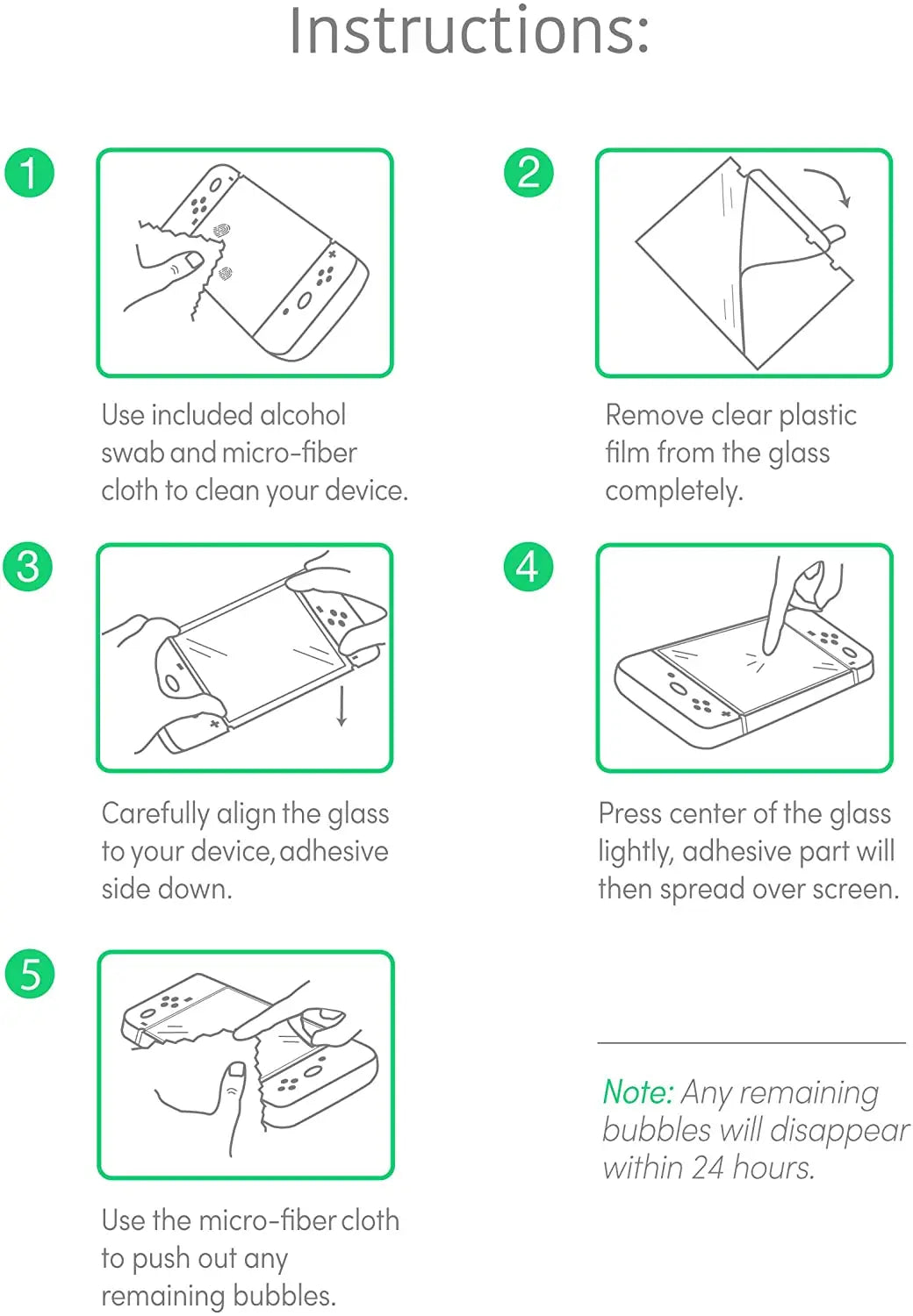 1/2/3PCS Switch Screen Protector Tempered Glass - For OLED/Lite/NS Console Anti-Scratch Protective Accessories