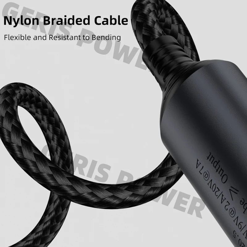 100W 140W USB Type C PD Power Supply Adapter Converter DC 7.4x5.0mm Female to USB-C Fast Charging Cable Cord for MacBook Xiaomi