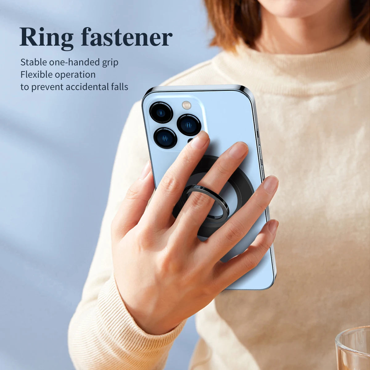 Mobile Phone Finger Ring Magnetic Holder for Magsafe Stand 360° Rotation Plating Magnet Metal Bracket for iPhone 16 14 Samsung