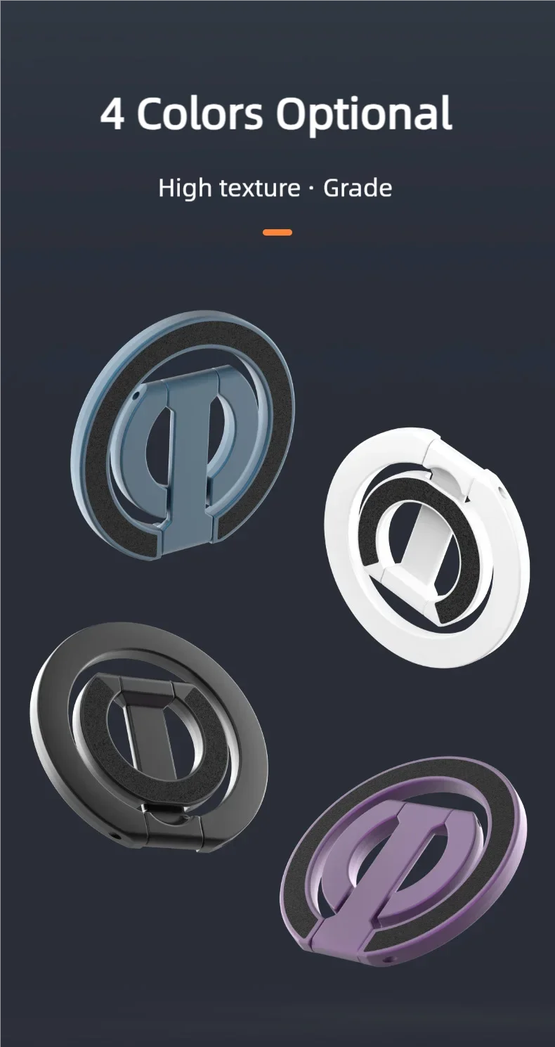 For MagSafe Double Sided Magnetic Phone Ring Holder Portable Folding Cellphones Stand Phone Accessories Support Bracket Grip Tok