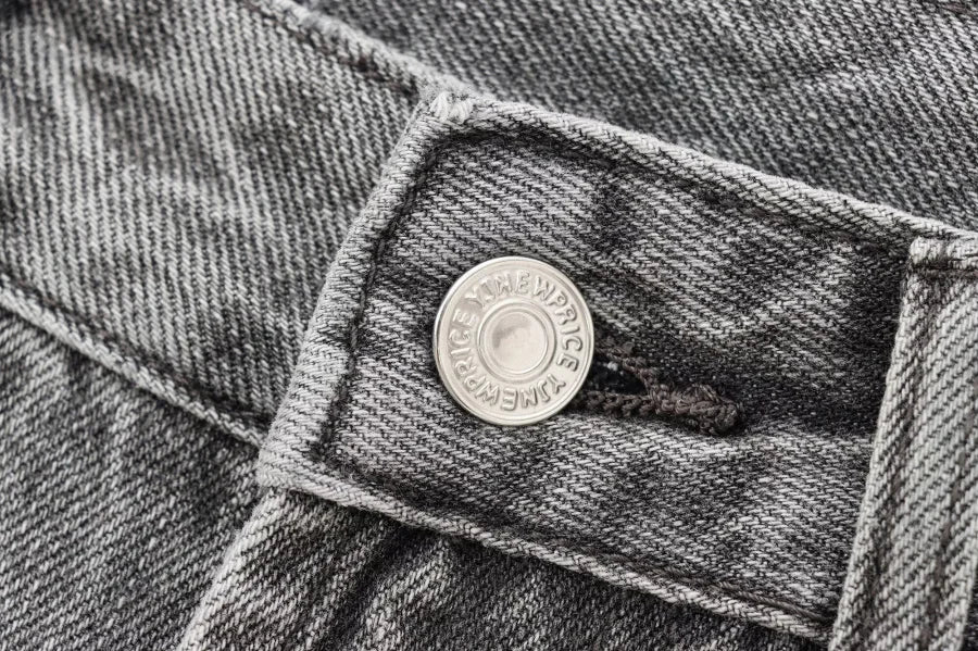 ETJ Wide-leg high-waisted jeans  women's classic everything with five pockets washed soft comfortable ultra-long jeans6045022