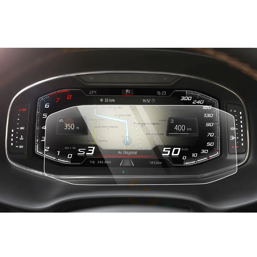 LFOTPP For CUPRA Ateca/Tarraco/Arona/Ibiza 10.25 Inch 2019 2020 Car LCD Instrument Display Tempered Glass Screen Protector Film