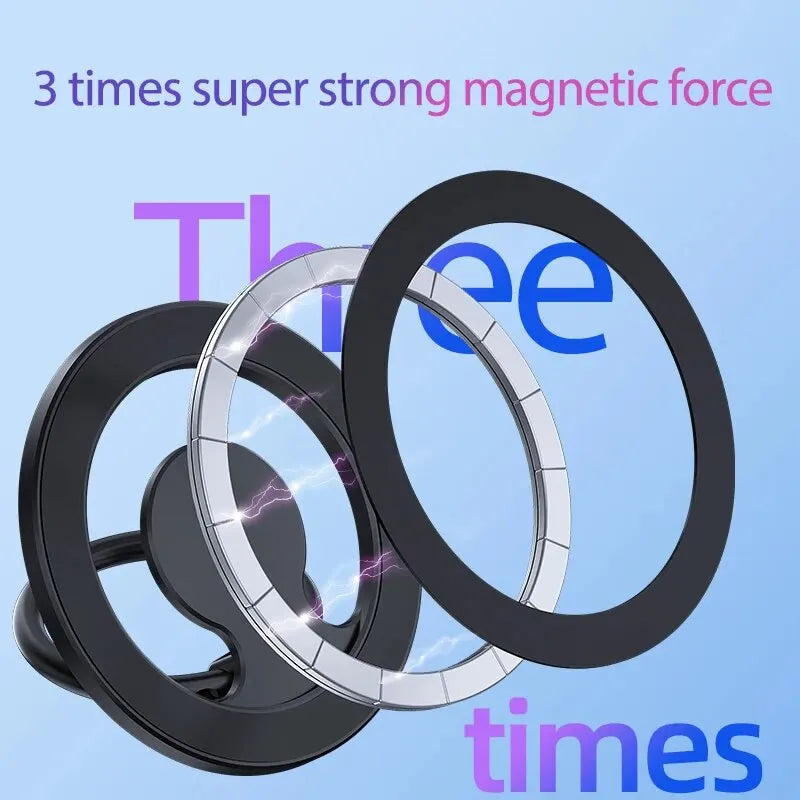360 Magnetic Cell Phone Ring Holder Mobile Stand For Macsafe iPhone 15 14 13 12 Samsung Xiaomi Desktop Magnet Bracket Mount