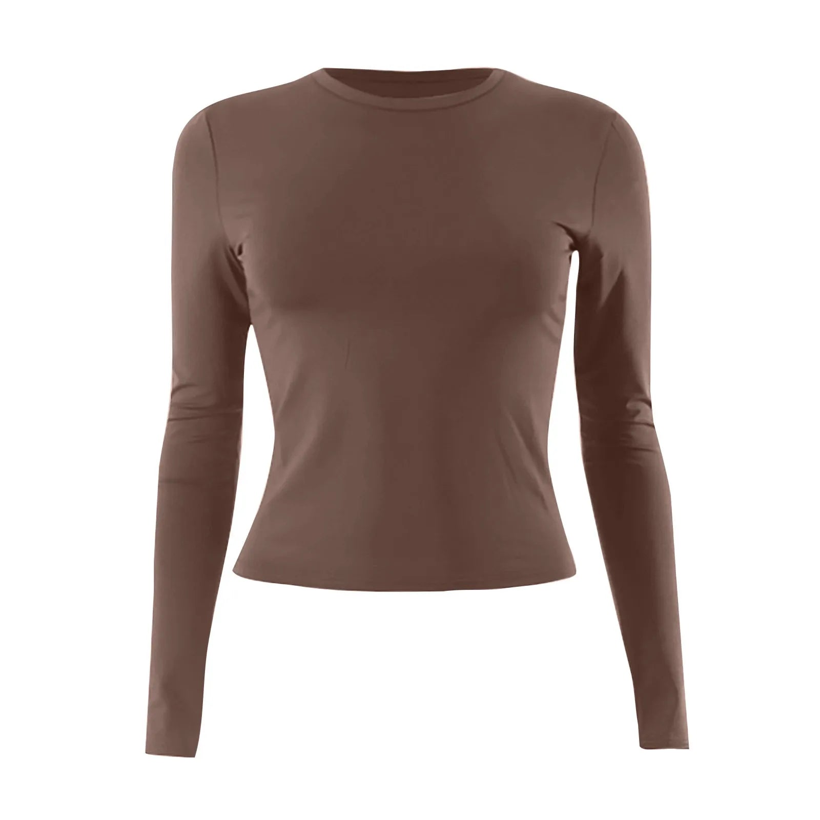 Cotton O Neck Long Sleeve Shirt Women Sexy Cropped Tops 2025 Autumn Black Casual Skinny Slim Basic Woman T Shirts White Clothing