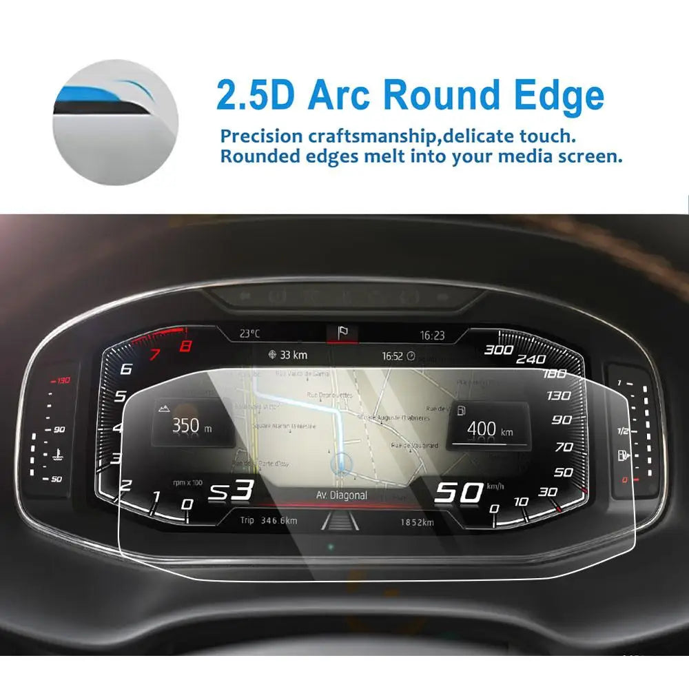 LFOTPP For CUPRA Ateca/Tarraco/Arona/Ibiza 10.25 Inch 2019 2020 Car LCD Instrument Display Tempered Glass Screen Protector Film