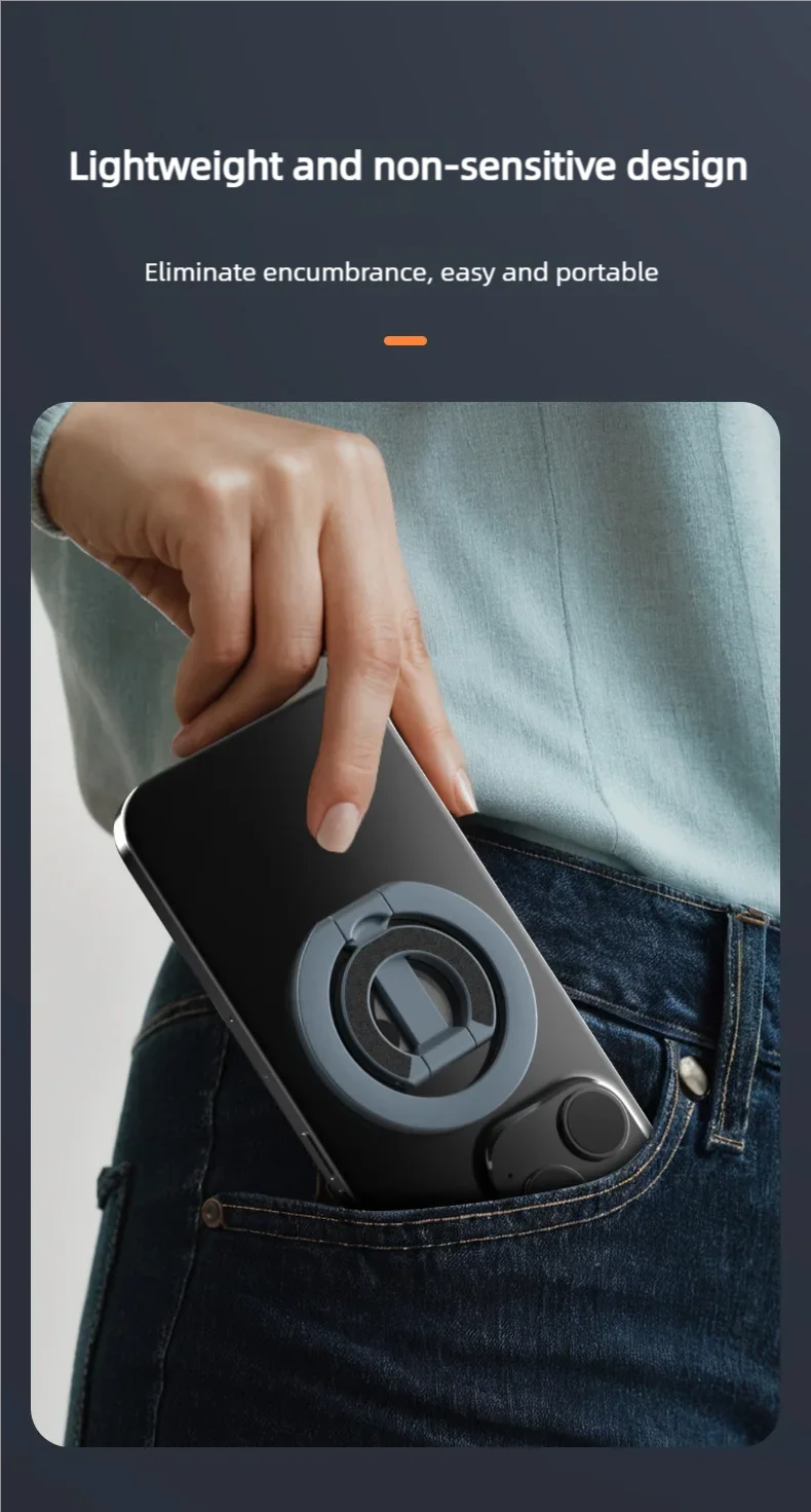 For MagSafe Double Sided Magnetic Phone Ring Holder Portable Folding Cellphones Stand Phone Accessories Support Bracket Grip Tok