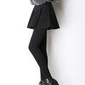 Hight Waist Skinny Leggins Womens' Warm Skirt Pants Plus Velvet Thickened Stretch Pants Fashionable Warm Leggings Winter Tights