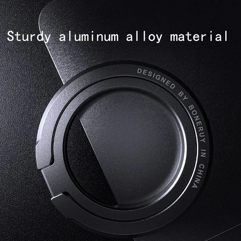 Ultra-thin Cell Phone Ring Holder Magnetic Ring Rotatable Foldable Kickstand Magnet Grip Desktop Stand for MagSafe IPhone 15 13