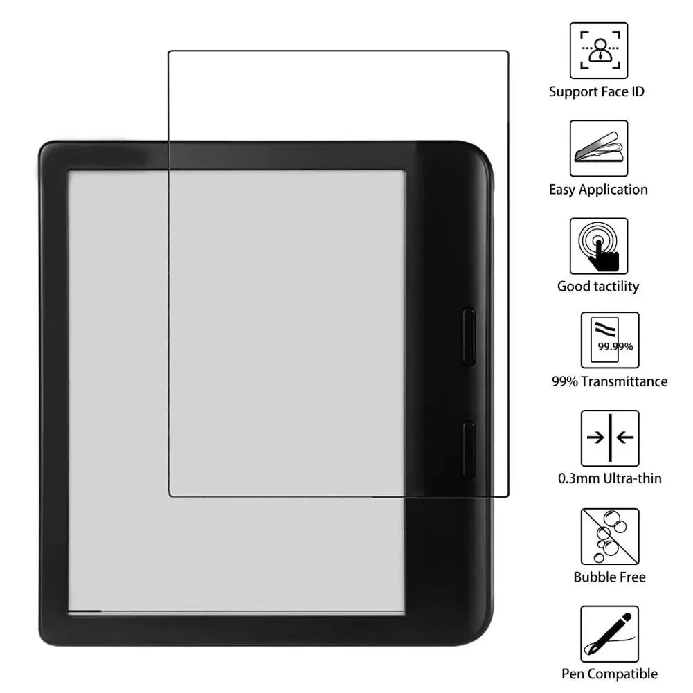 2PCS Tempered Glass Screen Protector For Kobo Libra Colour 2024 7 inch Protective Film For Kobo Libra Colour 2024 7 inch N428