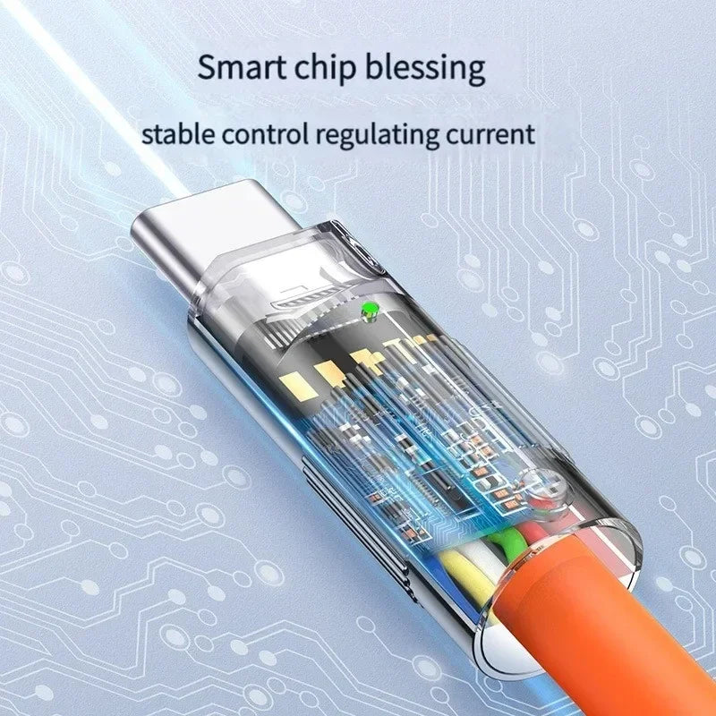 USB Type C To USB C Fast Charging Cable 1.5M USB C 120W Charger Wire Cord For iPhone 14 Pro Max Samsung Xiaomi Type-C USBC Cable