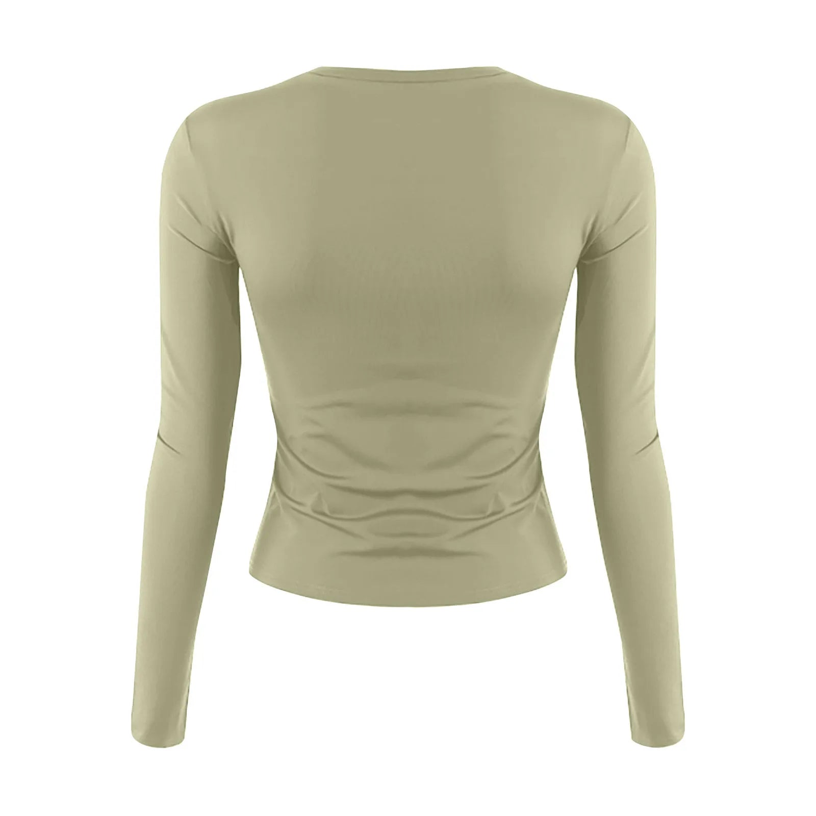 Cotton O Neck Long Sleeve Shirt Women Sexy Cropped Tops 2025 Autumn Black Casual Skinny Slim Basic Woman T Shirts White Clothing