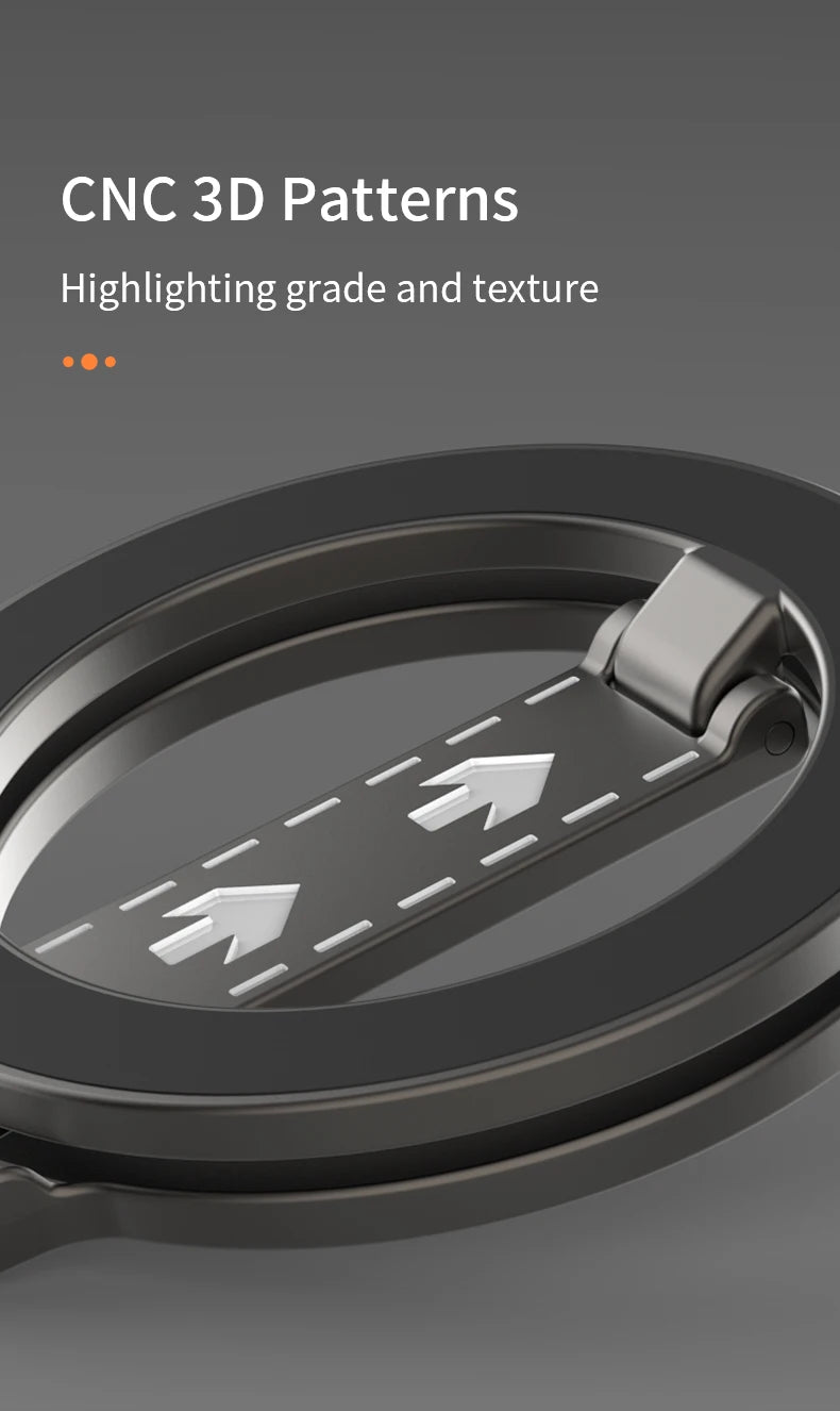 2025 Double Sided MagSafe Phone Stand Magnetic Phone Ring Holder Kickstand Magnet Grip for iPhone 15 16 Android Gym Car Holder