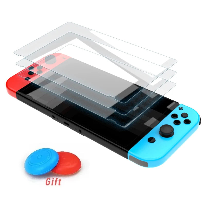 1/2/3PCS Switch Screen Protector Tempered Glass - For OLED/Lite/NS Console Anti-Scratch Protective Accessories