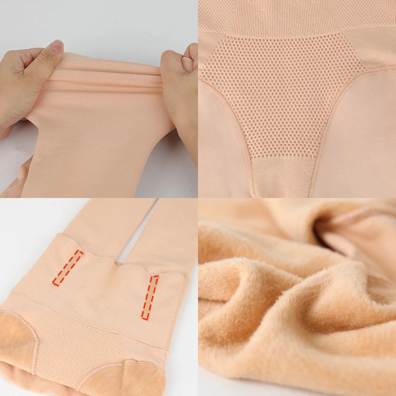 Leg Slimming Body Shaper Keep Warm Compression Leggings High Waist Control Panties Thigh Slimmer Butt Lifter Shapewear Leggins