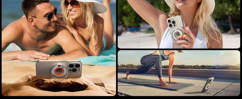 Joyroom Magnetic Phone Ring Holder for Magsafe Silicone Phone Grip Finger Ring Holder Stand for iPhone 15 14 13 12/Pro