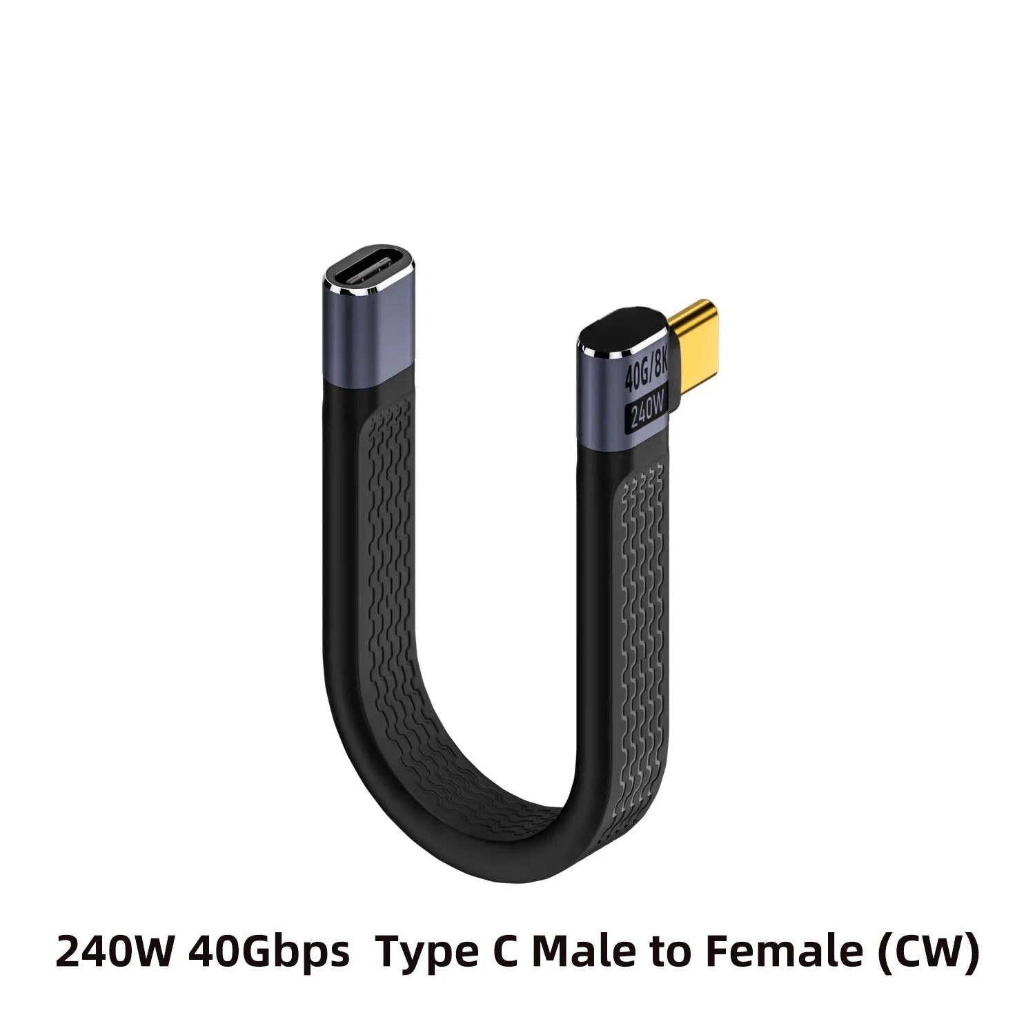 PD 240W 5A Type C to USB C Fast Charging Cable USB 4.0 Gen3 40Gbps Thunderbolt 3 8K@60Hz FPC Data Cable Cord for MacBook Pro