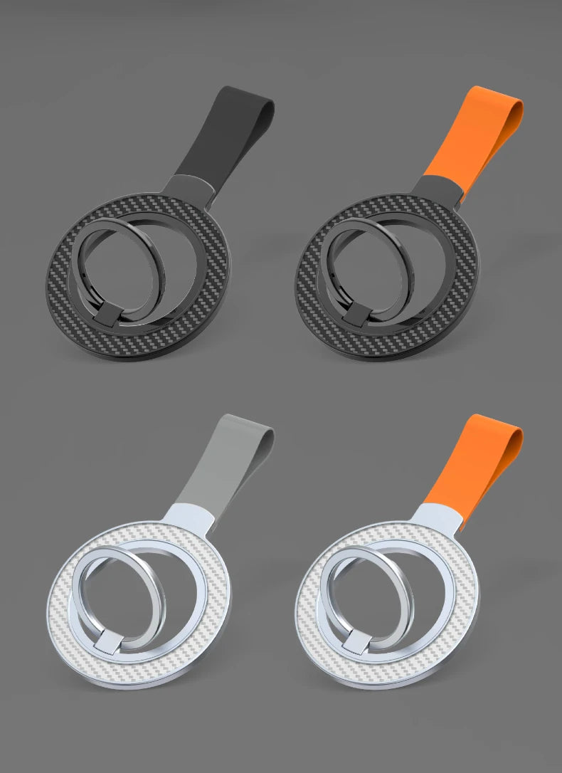 Magnetic KutumyQC Cell Phone Ring Holder Compatible with iPhone 12 13 14 15 Series MagSafe Removable Cell Phone Grip Kickstand