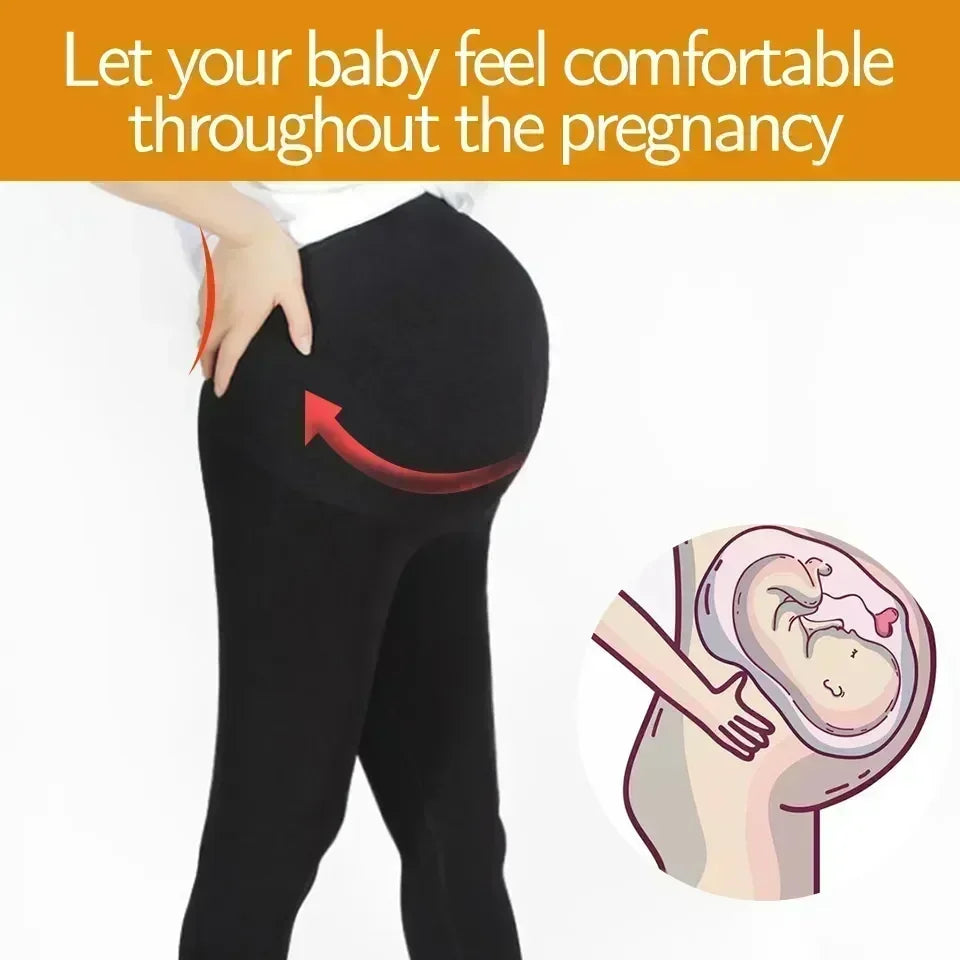 High Waist pregnancy Leggings Skinny Maternity clothes for pregnant women Belly Support Knitted Leggins Body Shaper Trousers