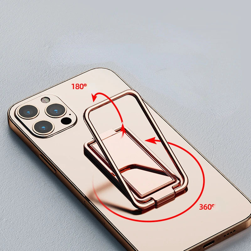 Phone Ring Holder Finger Kickstand 360° Rotation Grip Laptop Stand Foldable Telephone Accessories for Xiaomi Iphone 16 Pro Max