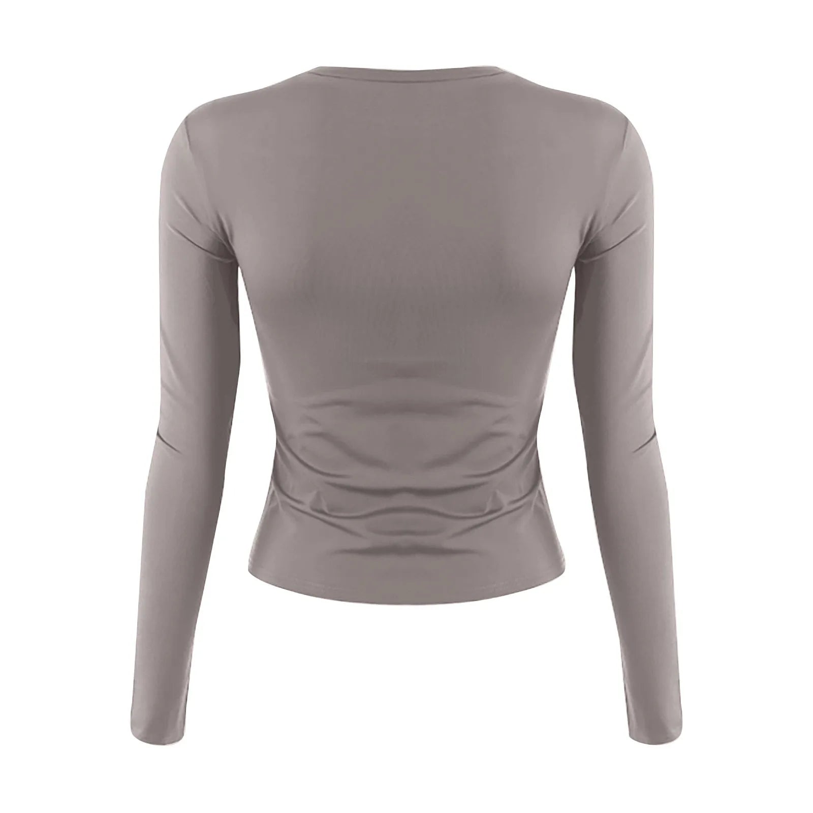 Cotton O Neck Long Sleeve Shirt Women Sexy Cropped Tops 2025 Autumn Black Casual Skinny Slim Basic Woman T Shirts White Clothing