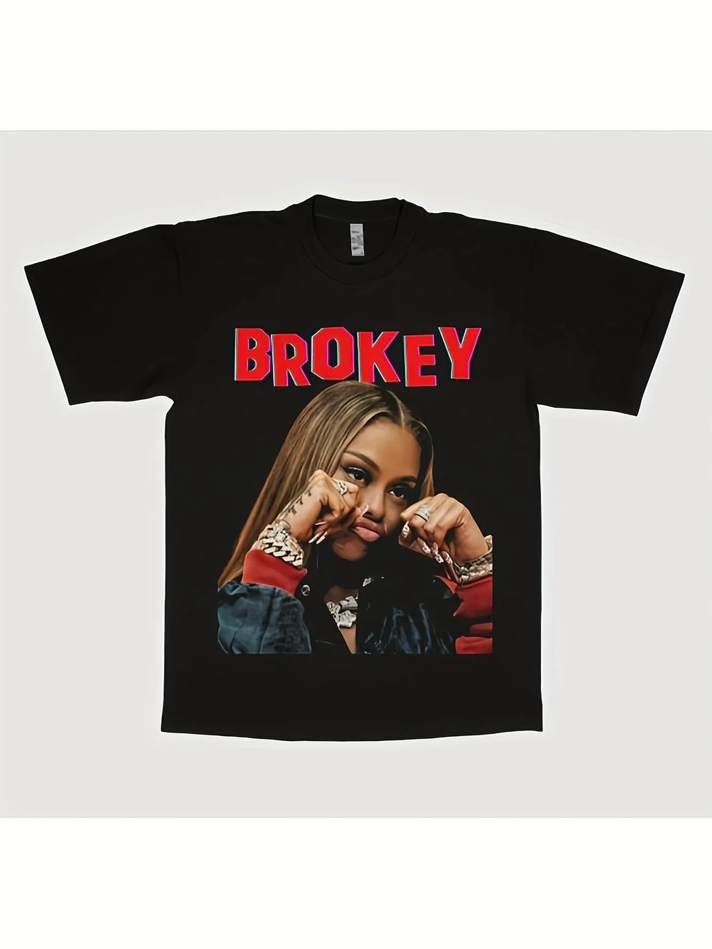 Latto t shirt Alyssa Michelle Stephens tee American rapper tee Miss Black and White tee Seven T-shirts Fashionable short-sleeved