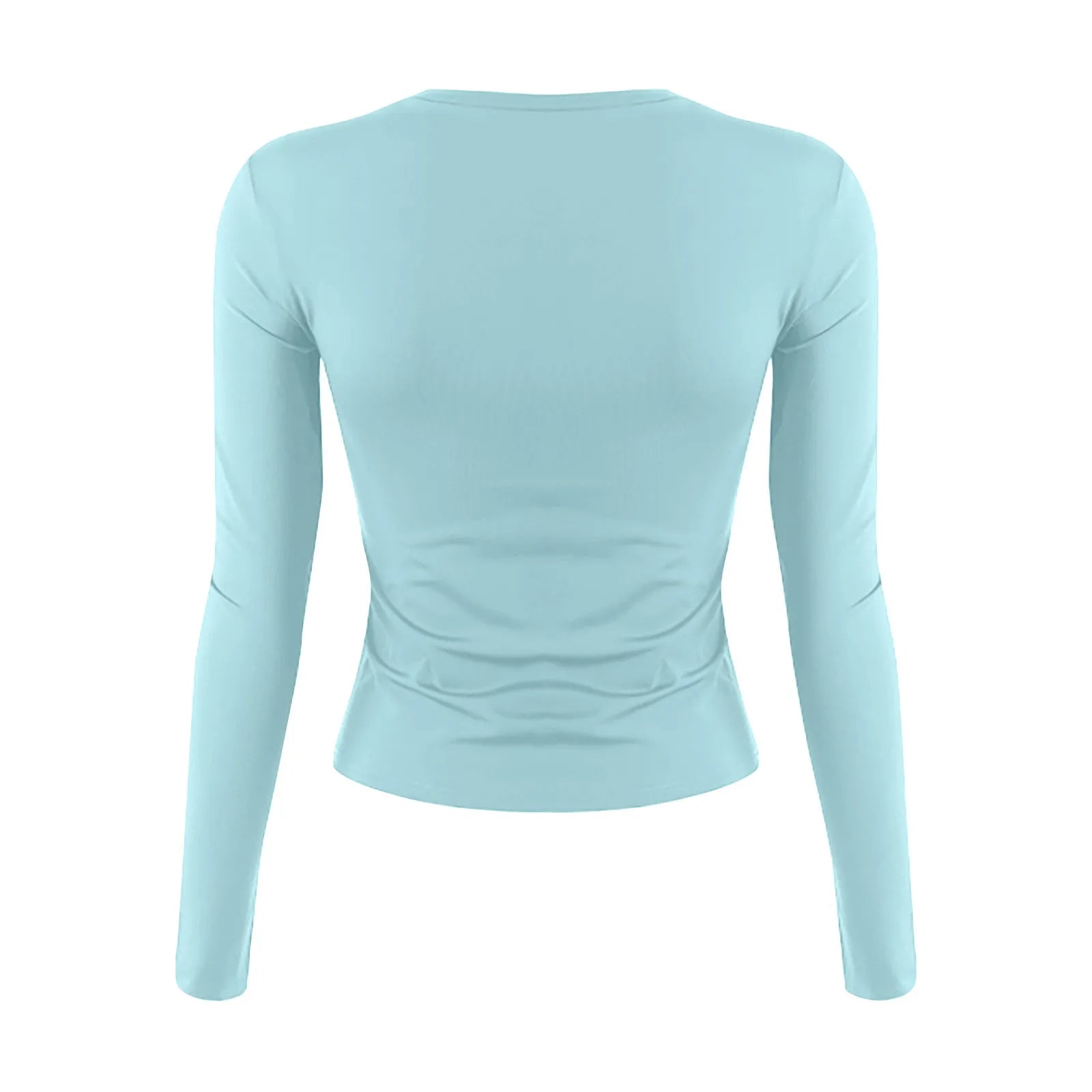 Cotton O Neck Long Sleeve Shirt Women Sexy Cropped Tops 2025 Autumn Black Casual Skinny Slim Basic Woman T Shirts White Clothing