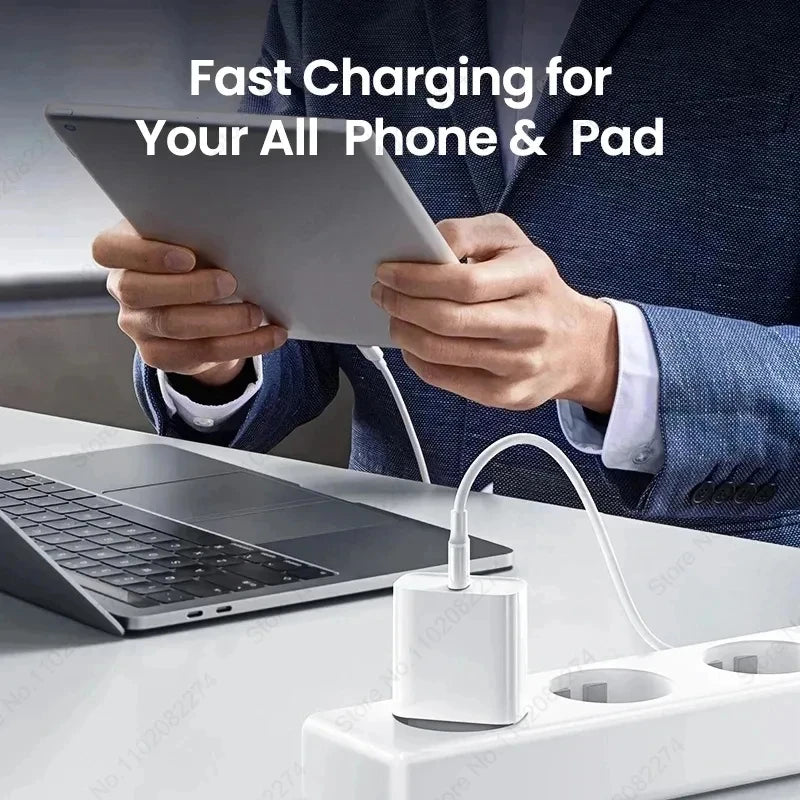 For Apple PD 20W Fast Charger For iPhone 15 13 12 11 14 16 Pro Max Plus X XR XS MAX iPad Quick Charger USB C Fast Charging Cable