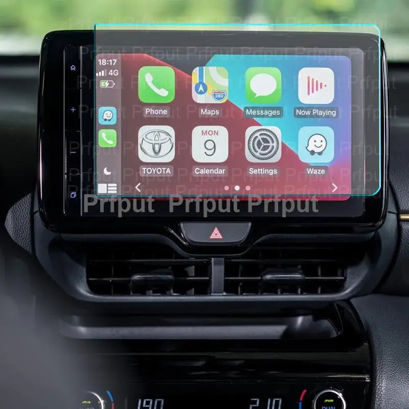 Tempered Glass Screen Protector For Toyota Yaris Cross 2021 2022 9 inch Car infotainment GPS Navigation Display Protector