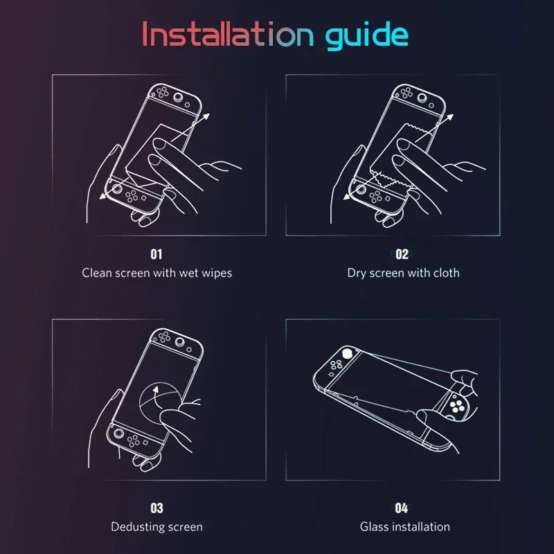 1/2/3PCS Switch Screen Protector Tempered Glass - For OLED/Lite/NS Console Anti-Scratch Protective Accessories