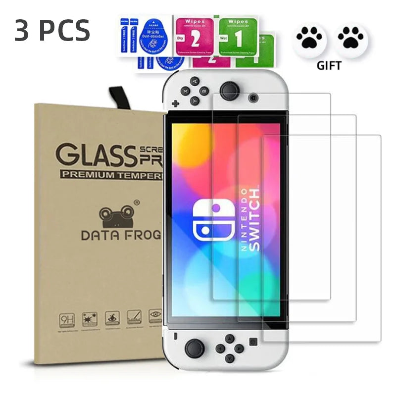 1/2/3PCS Switch Screen Protector Tempered Glass - For OLED/Lite/NS Console Anti-Scratch Protective Accessories