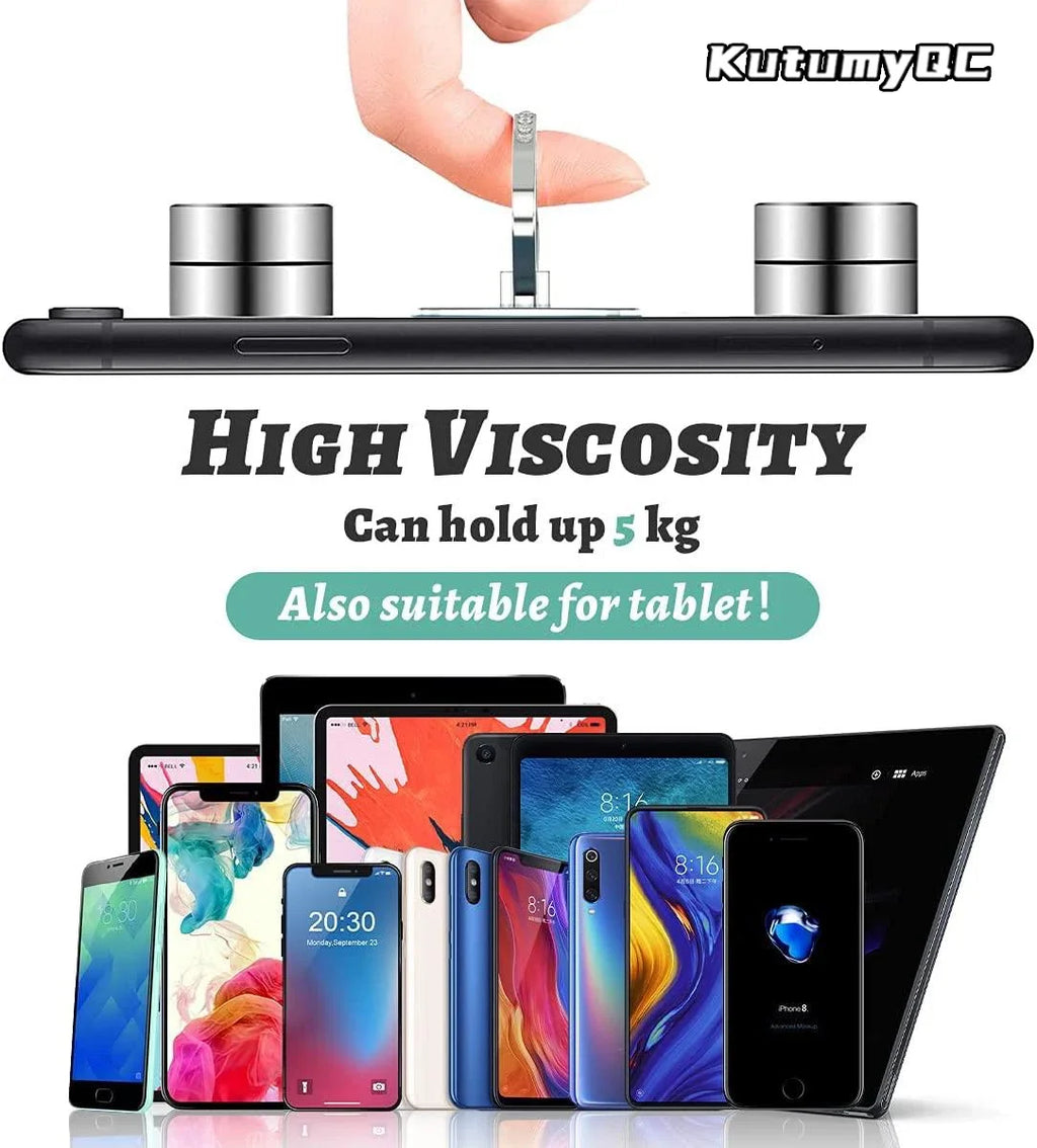 Diamond Cell Phone Ring Holder Stand Transparent Finger Grip Clear 360° Degree Rotation Kickstand Compatible iPhones