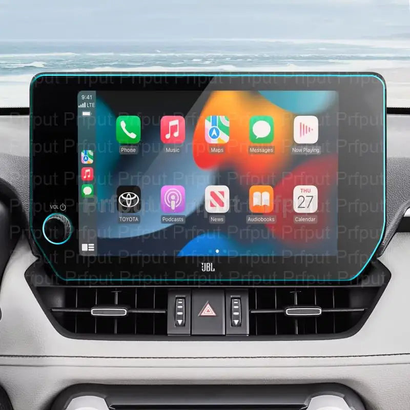 Tempered glass screen protector film For Toyota RAV4 2023 10.5 inch Car infotainment radio GPS Navigation Interior
