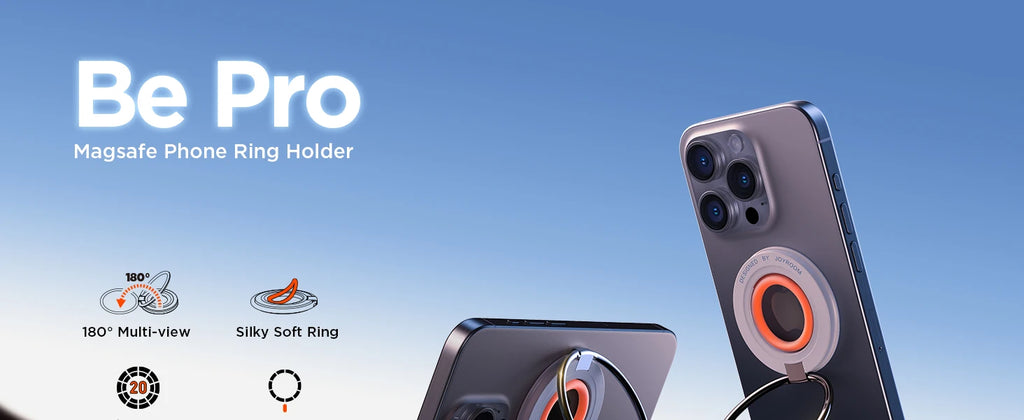 Joyroom Magnetic Phone Ring Holder for Magsafe Silicone Phone Grip Finger Ring Holder Stand for iPhone 15 14 13 12/Pro