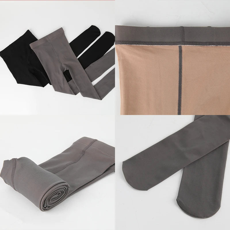 Leg Slimming Body Shaper Keep Warm Compression Leggings High Waist Control Panties Thigh Slimmer Butt Lifter Shapewear Leggins