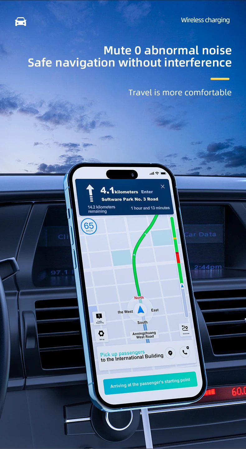 30W Magnetic Car Wireless Charger macsafe for iPhone 12 13 14 15 Pro Max Mini Air Vent Car Phone Holder Stand Fast Car Charging