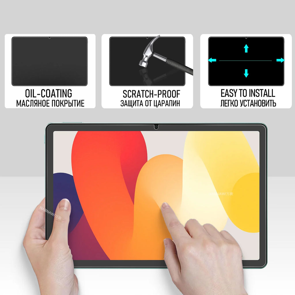 2 Pieces HD Scratch Proof Tempered Glass Screen Protector For Xiaomi Redmi Pad SE 11-inch 2023 Tablet Protective Film