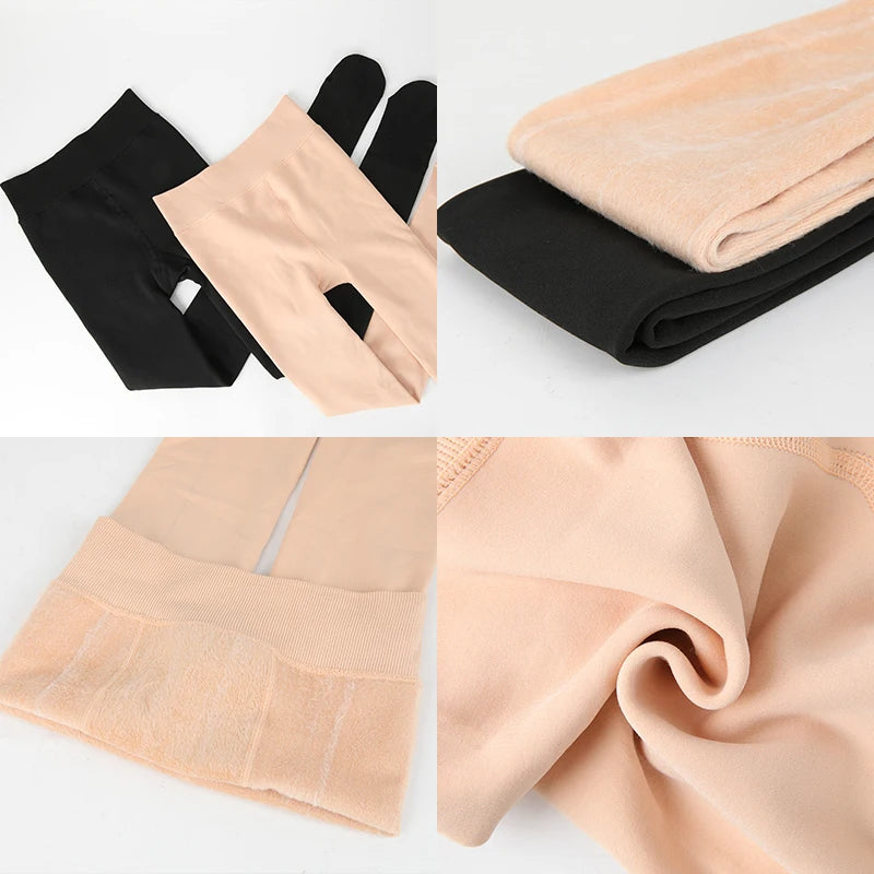 Leg Slimming Body Shaper Keep Warm Compression Leggings High Waist Control Panties Thigh Slimmer Butt Lifter Shapewear Leggins