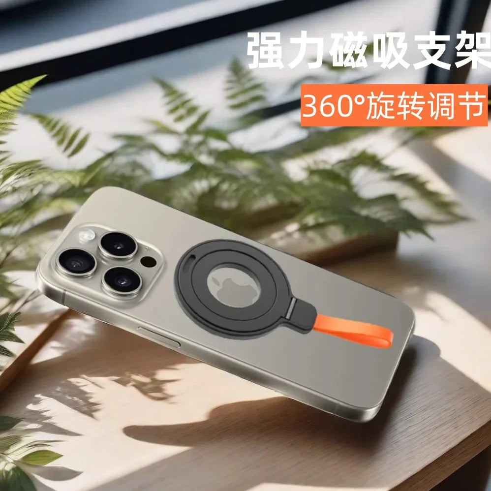 Magnetic KutumyQC Cell Phone Ring Holder Compatible with iPhone 12 13 14 15 Series MagSafe Removable Cell Phone Grip Kickstand