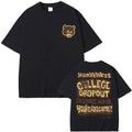 Best Famous Kanye West The College Dropout Graphics Tshirt Men Women's Hip Hop Rap Vintage T-shirts Male Casual T Shirt Tops