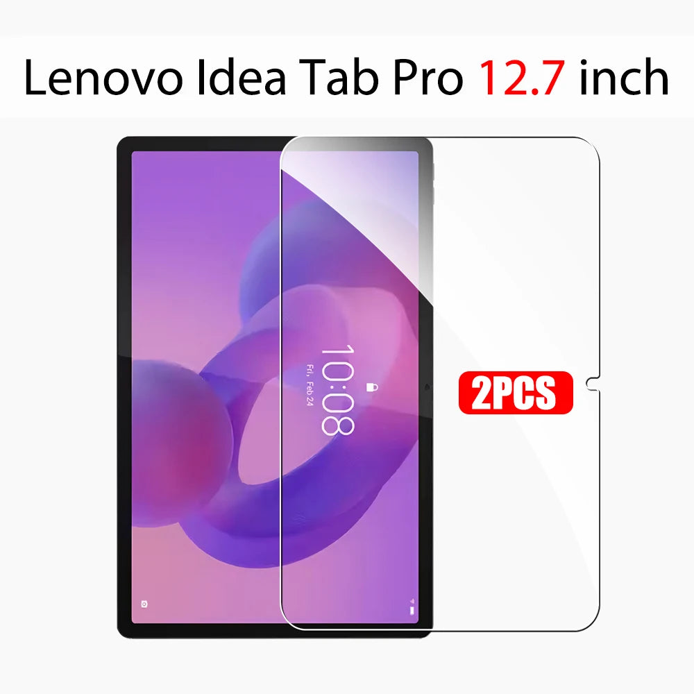 2Pcs Tempered Glass Screen Protector for Lenovo Idea Tab Pro 12.7 2025 inch Film Glass