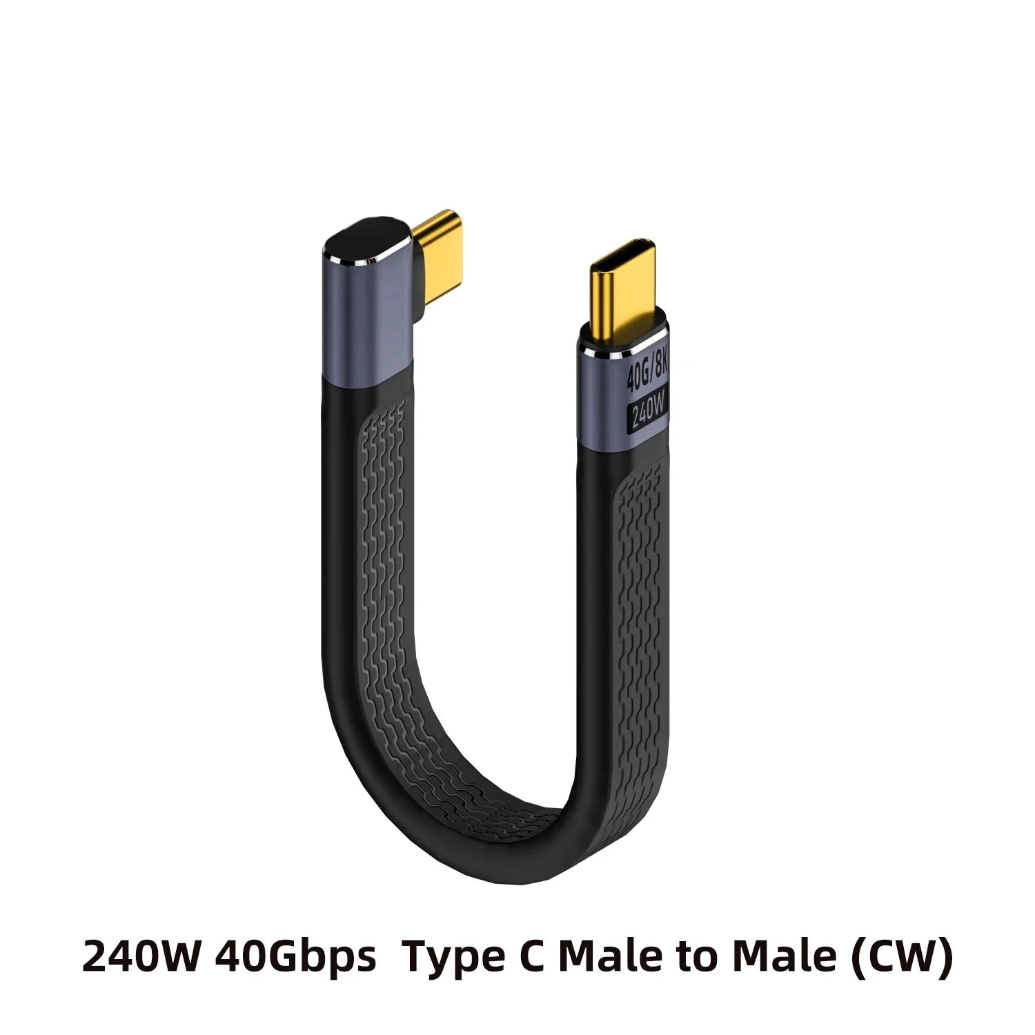 PD 240W 5A Type C to USB C Fast Charging Cable USB 4.0 Gen3 40Gbps Thunderbolt 3 8K@60Hz FPC Data Cable Cord for MacBook Pro