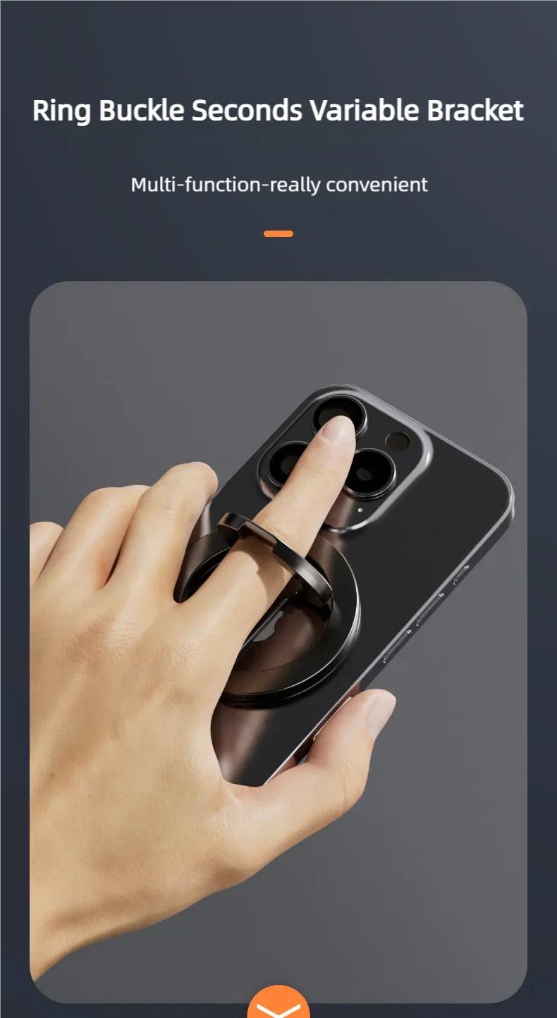 For MagSafe Double Sided Magnetic Phone Ring Holder for iPhone 15 Cellphones Stand Phone Accessories Support Telephone Grip Tok