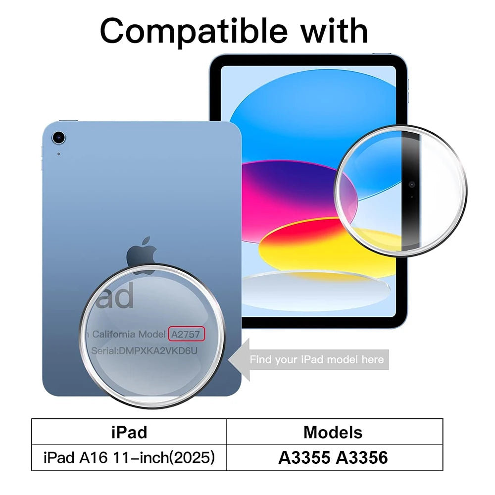 For iPad 11th Gen 11 Inch 2025 A16 Tempered Glass Screen Protector A3355 A3356 Tablet Anti Scratch Clear Protective Film