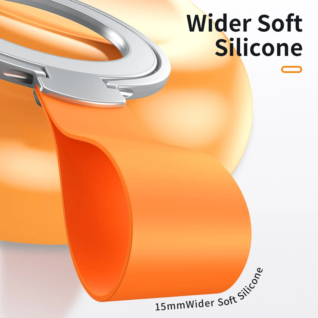 Magnetic KutumyQC Cell Phone Ring Holder Compatible with iPhone 12 13 14 15 Series MagSafe Removable Cell Phone Grip Kickstand