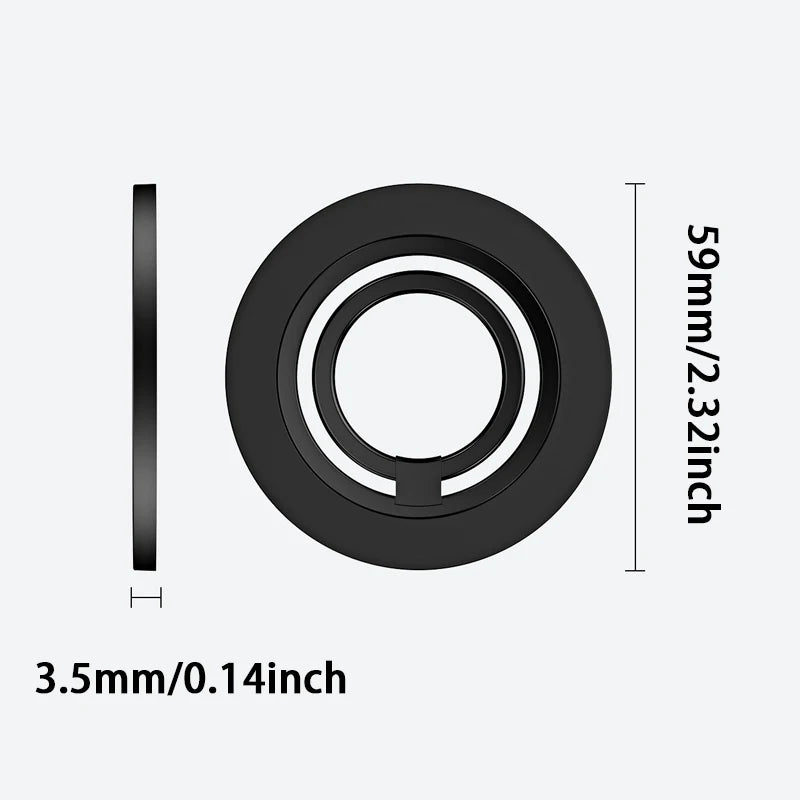 Mobile Phone Finger Ring Magnetic Holder for Magsafe Stand 360° Rotation Plating Magnet Metal Bracket for iPhone 16 14 Samsung