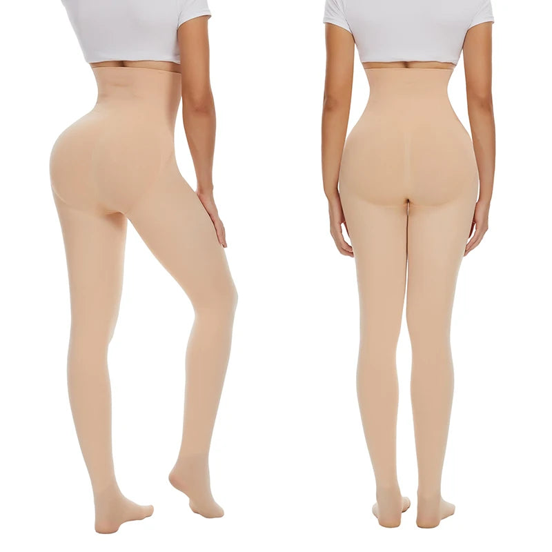 Leg Slimming Body Shaper Keep Warm Compression Leggings High Waist Control Panties Thigh Slimmer Butt Lifter Shapewear Leggins