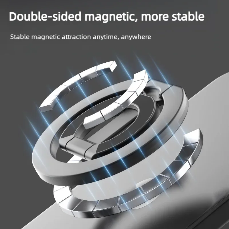 For MagSafe Double Sided Magnetic Phone Ring Holder for iPhone 15 Cellphones Stand Phone Accessories Support Telephone Grip Tok