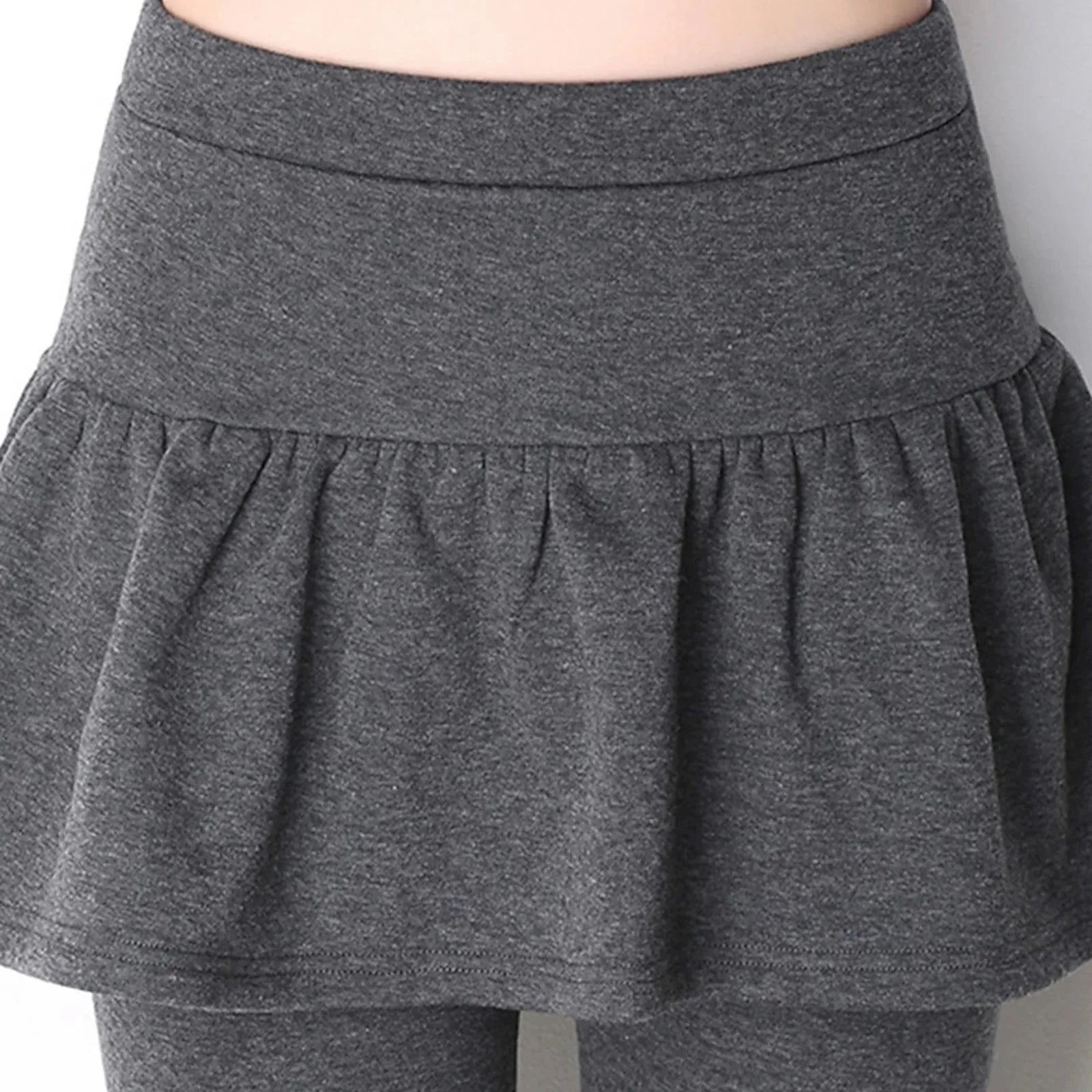 Hight Waist Skinny Leggins Womens' Warm Skirt Pants Plus Velvet Thickened Stretch Pants Fashionable Warm Leggings Winter Tights